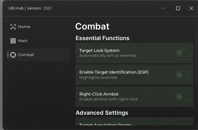 UB HUB ESP & AIMBOT Script preview